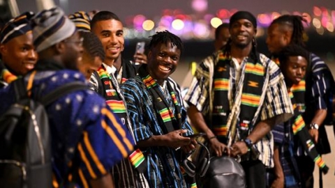 Ghana arrive in Qatar for World Cup in fugu